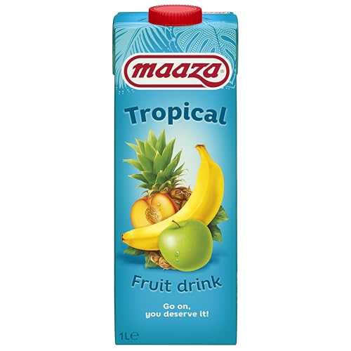 Maaza Tropical Fruit Drink, Tropischer Fruchtsaft zum Genießen, 6x1l von Maaza