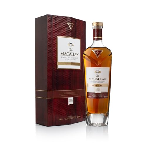 Macallan Rare Cask, Single Malt Scotch Whisky, mit Geschenkverpackung, sanfte Vanillenoten mit reichhaltigen Rosinen, 43% Vol, 700ml Einzelflasche von Macallan