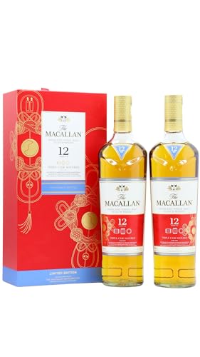 Macallan - Triple Cask Chinese Lunar Year Of The Rat 2020 Twin Pack - 12 year old Whisky von Macallan