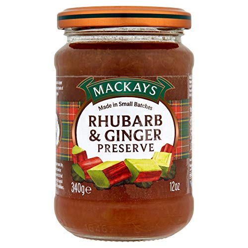 Mackays 100% Natural Fruit Rhubarb Ginger Preserve 340g - Rababer Ginger Konfitüre von Mackays