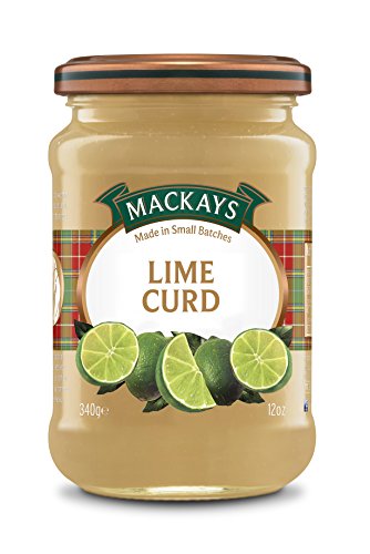 Mackays Lime Curd, Limetten-Creme, mit Butter und frischen Eiern hergestellt, 340 g, 3er Pack (3 x 340 g) von Mackays