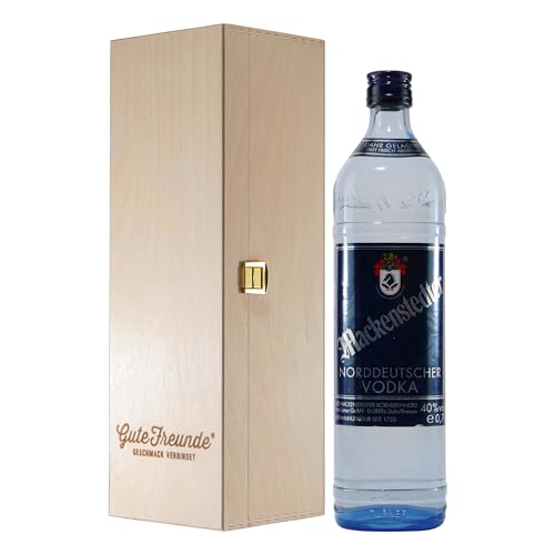 Mackenstedter Norddeutscher Vodka mit Geschenk-Holzkiste von Mackenstedter