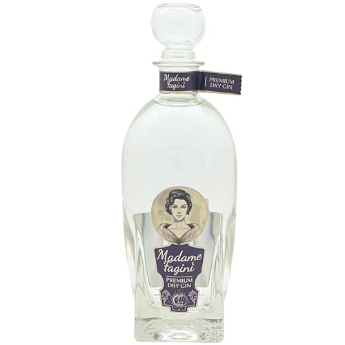 Madame Fagini Premium Dry Gin inkl. Geschenkbeutel | Pur genießbar | Floral & würzig | Außergewöhnlich weich & exotisch | 15 exquiste Botanicals | Das perfekte Geschenk | Destilled Premium Dry Gin von Madame Fagini