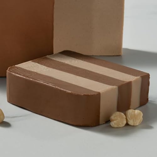 1kg Lubeca Schichtnougat - hell und dunkel - Nougat Nussnougat - Haselnussnougat von Madavanilla