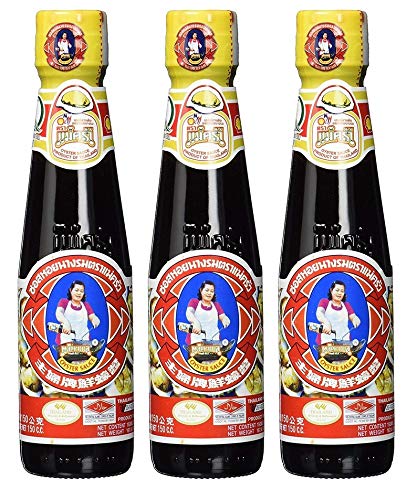 Mae Krua Oystersauce, 1. Qualität, (30% Austernextrakt) 3er Pack (3 x 150 ml Packung) von Maekrua