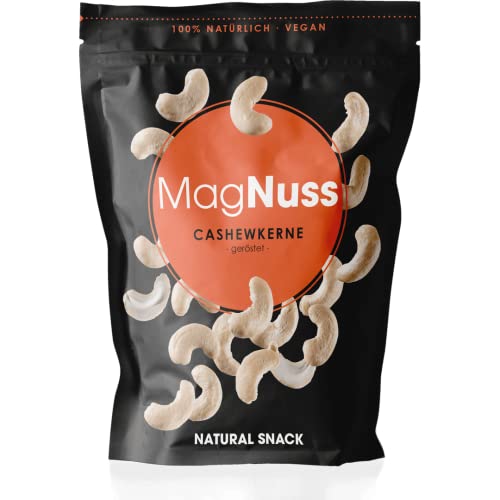 MagNuss Cashews | geröstete, ungesalzene Cashewkerne, 200g | vegan, glutenfrei von MagNuss