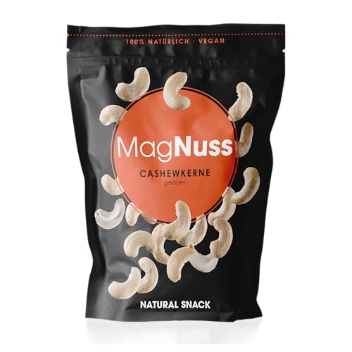 MagNuss Cashews | geröstete, ungesalzene Cashewkerne, 200g | vegan, glutenfrei von MagNuss