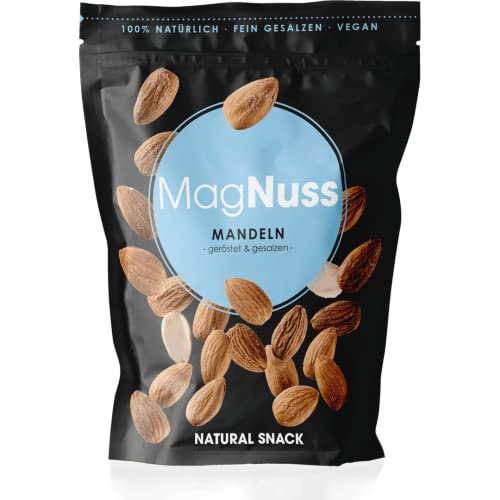 MagNuss Mandeln | geröstete und gesalzene Mandelkerne, 200g | vegan, glutenfrei von MagNuss