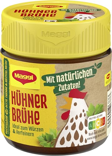 MAGGI Hühner Brühe, Universal-Würzmittel mit natürlichen Zutaten, 10er Pack (10 x 92g) von Maggi