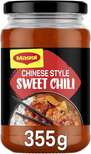 MAGGI Magic Asia Chinese Style Sweet Chili 10 Min Sauce, fertige asiatische süße Chili Soße mit natürlichen Zutaten, 1er Pack (1 x 355g) von Maggi