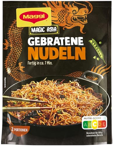 MAGGI Magic Asia Gebratene Nudeln, leckeres Fertiggericht, Instant-Nudeln, asiatisch gewürzt, 1er Pack (1 x 121g) von Maggi