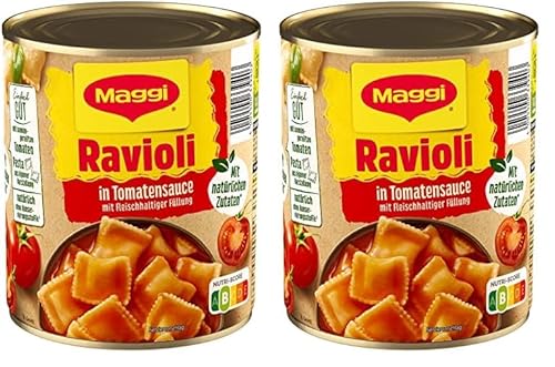 MAGGI Ravioli in Tomatensauce, 800g (Packung mit 2) von Maggi