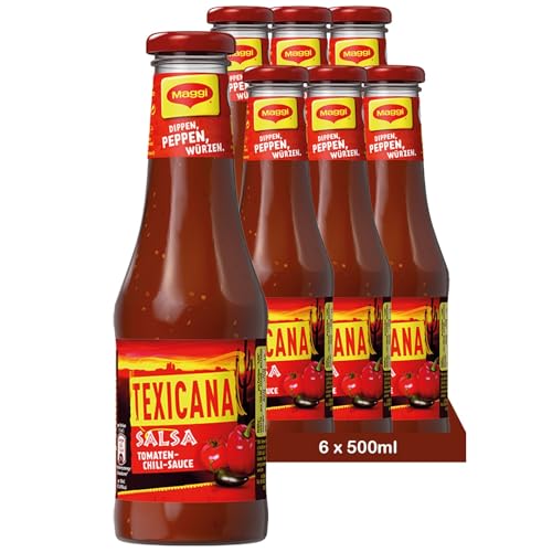 MAGGI Texicana Salsa | Tomaten-Chilli-Soße als Dip und Würzsauce | von Maggi