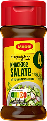 MAGGI Würzmischung 4, für knackige Salate, feine Kräuter, würziger Geschmack, für Salat, Fisch oder Kräutersaucen, 1er Pack (1 x 60g) von Maggi