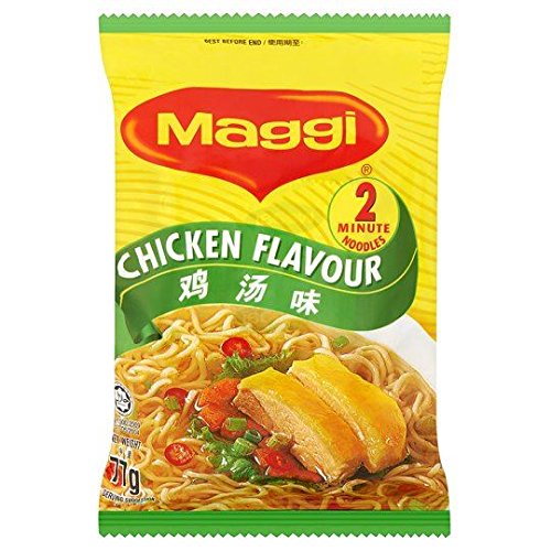 Maggi 2 Minuten Nudeln Huehnchen Geschmack - 77g x 2 Doppelpack von Maggi