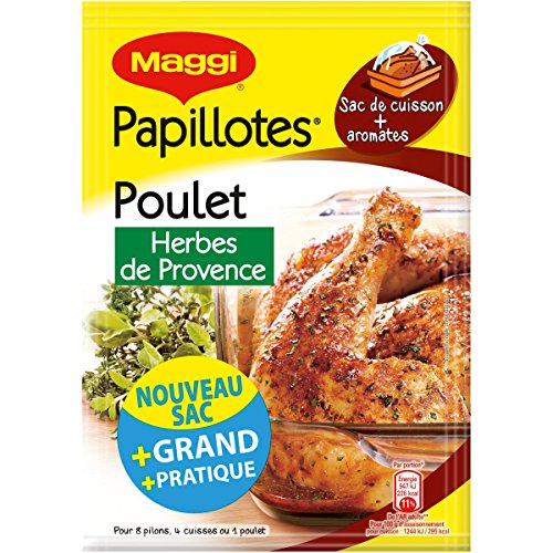 Maggi Assaisonnement Volaille Papillotes de Poulet Herbes de Provence, 34 g von Maggi