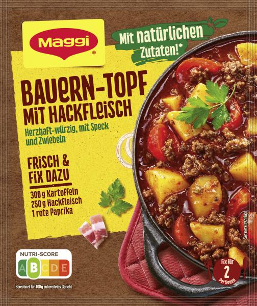 Maggi Fix für Bauern-Topf mit Hackfleisch von Maggi