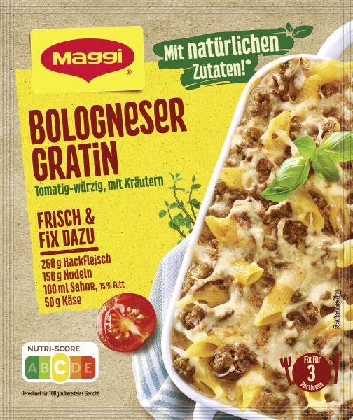 Maggi Fix für Bologneser-Gratin von Maggi