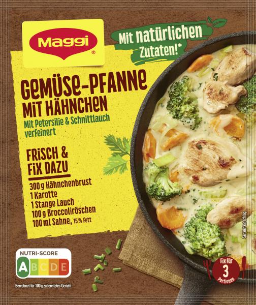 Maggi Fix für Gemüse-Pfanne mit Hähnchen von Maggi