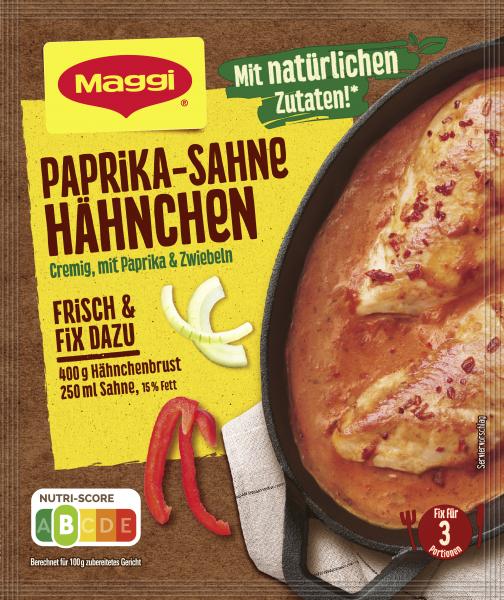 Maggi Fix für Paprika Sahne Hähnchen von Maggi