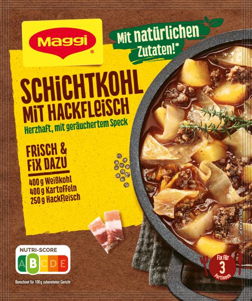 Maggi Fix für Schichtkohl mit Hackfleisch von Maggi