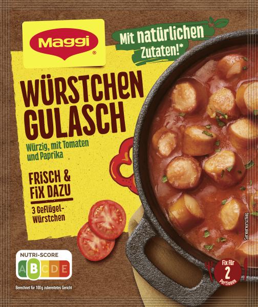 Maggi Fix für Würstchen Gulasch von Maggi