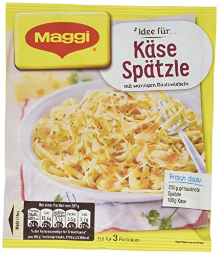 Maggi Fix & Frisch, Käse Spätzle, 18er Pack (18 x 35 g) von Maggi