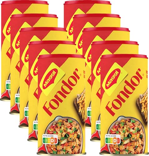 MAGGI Fondor Würzmittel für Gemüse, Fleisch oder Fisch, Gewürz für Suppen oder Salate, 10er Pack (10 x 200g) von Maggi