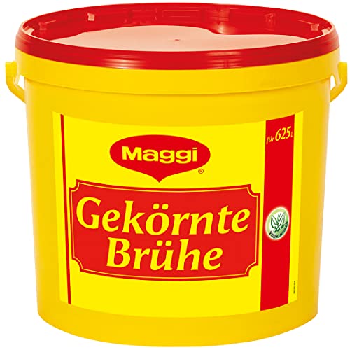 Maggi Gekörnte Brühe, Vegetarisch, sofort lösliche Brühe mit aromatischem Geschmack, 1er Pack (1 x 10kg Eimer) von Maggi