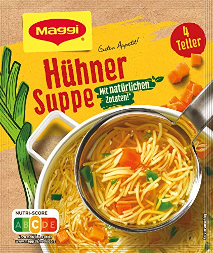 Maggi Guten Appetit, Hühner Suppe, 60g Beutel, ergibt 4 Teller, 1er Pack (1 x 60g) von Maggi