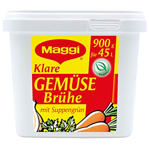 Maggi Klare Gemüsebrühe, vegan, 6er Pack (6 x 900g Gastro Box) von Maggi