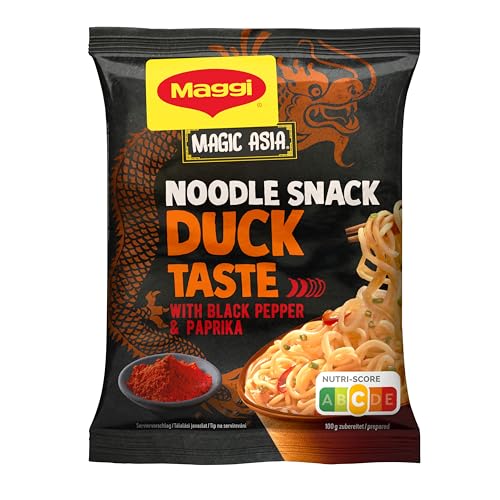 Maggi Magic Asia Instant Nudel Snack Ente, asiatisches Fertiggericht, 12er Pack (12 x 62g) von Maggi