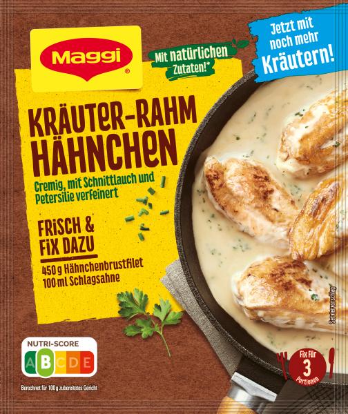 Maggi Fix für Kräuter-Rahm Hähnchen von Maggi