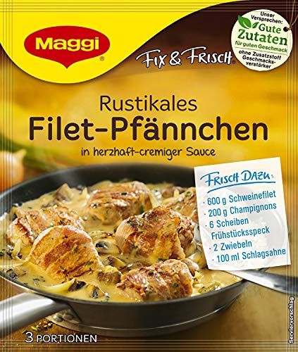 Maggi fix & frisch Rustikales Filet-Pfännchen, Beutel, ergibt 3 Portionen (11er pack) von Maggi