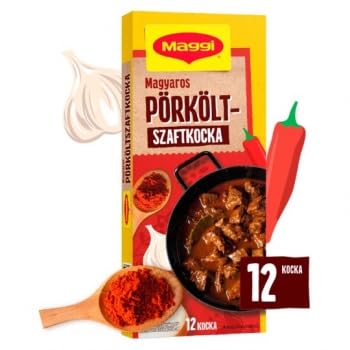 Pörkölt szaft kocka, 120g Packung - (Gewürzwürfel für Gulaschsoße) von Maggi