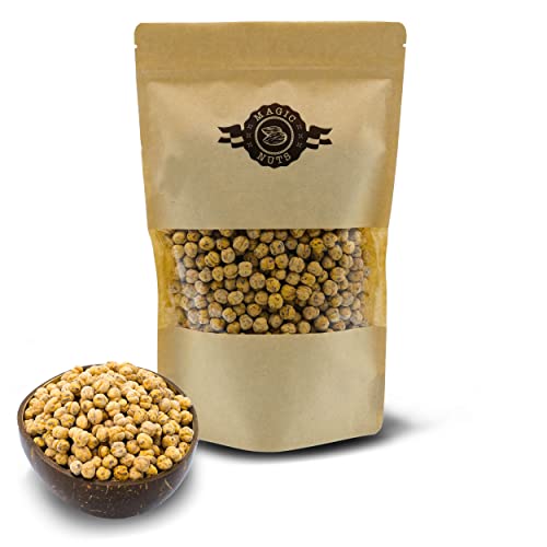 Magic Nuts Kichererbsen geröstet und gesalzen, Studentenfutter, knackig, Frische Kichererbsen, fettfrei geröstet und gesalzen (500g & 1kg) (1) von Magic Nuts