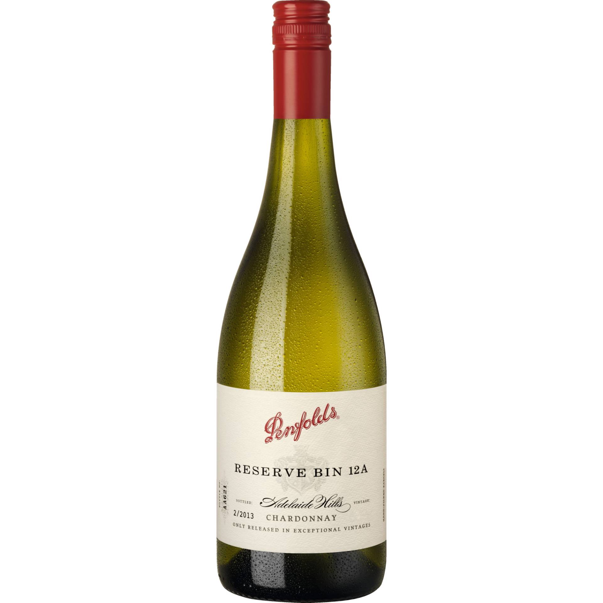 Penfolds Reserve Bin A Chardonnay, Adelaide Hills, South Australia, 2018, Weißwein von Magill Estate, Tanundda Road, Nurioopta South Australia 5355 / Treasury Wine Estates, Denmark APS Harbour House Sundkrogsgade 21, DK 2100, Kobenhavn, Denmark