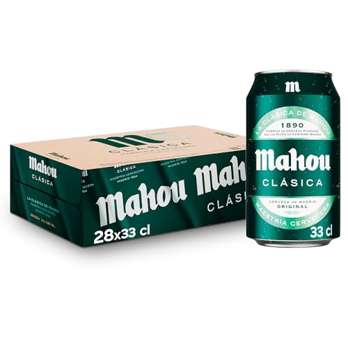 Bier Mahou Classic 28x33cl (Pack 24 Dosen) von Mahou