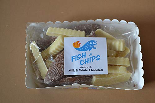 Fish & Chips Chocolates Set von Maia Gifts