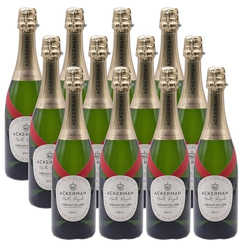 Ackerman Crémant de Loire Bulle Royale Brut, 12er-Paket (12x0,75 l) von Maison Ackerman