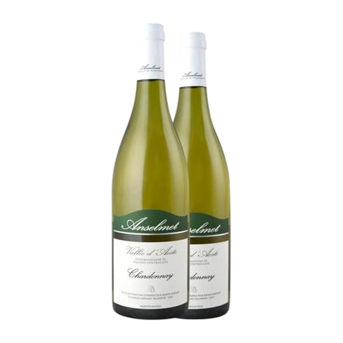 Anselmet Chardonnay Valle d'Aosta 75 cl Weißwein (Karton mit 2 Flaschen von 75 cl) von Maison Anselmet