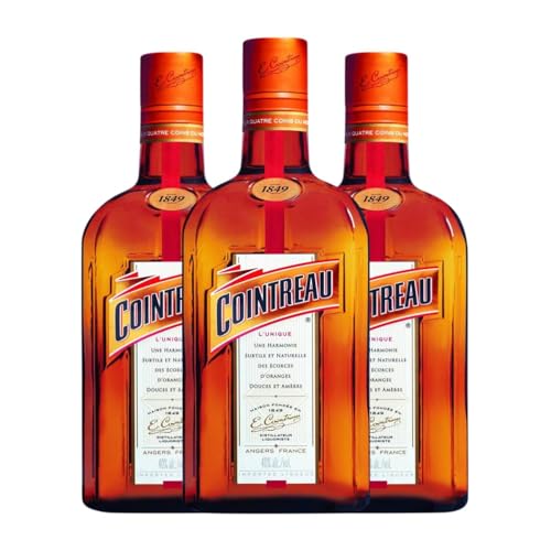 Triple Sec Cointreau Orangenlikör 70 cl (Karton mit 3 Flaschen von 70 cl) von Maison Cointreau