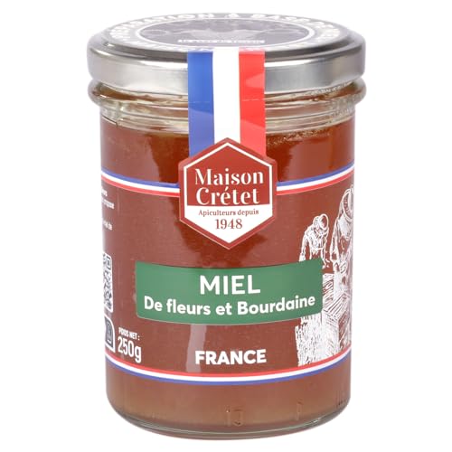 Maison Crétet | Honig aus Frankreich, Heidekraut, Honig, nicht pasteurisiert, 100 % natürlich, Glas 250 g von Maison Crétet