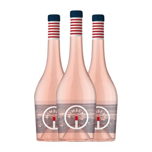 Ginestet Mimbeau Atlantique Rosé 75 cl Rosé-Wein (Karton mit 3 Flaschen von 75 cl) von Maison Ginestet