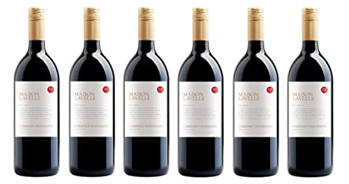 6x 1,0l - 2023er - Maison Lavelle - Cabernet Sauvignon - LITER - Pays d'Oc I.G.P. - Frankreich - Rotwein trocken von Maison Lavelle