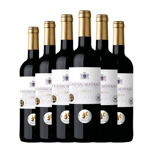 Maison Le Star Château Mondeau Bordeaux 75 cl Sin Alcohol Weißwein (Karton mit 6 Flaschen von 75 cl) von Maison Le Star