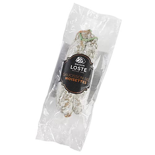 Französische Salami mit Haselnüssen, im Stück (1 x 250g) von Maison Loste