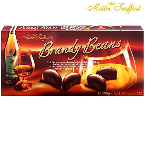 Brandy Beans Pralinen - Weinbrandbohnen 6% vol. 200g von Maître Truffout