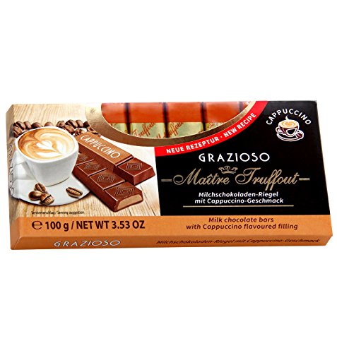 Grazioso Milchschokolade mit Cappuccinocreme 100g (8x12,5g) von Maitre Truffout