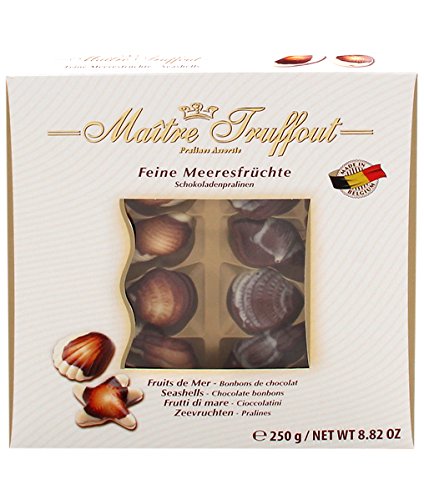 Maître Truffout Meeresfrüchte – Schokoladepralinen mit Haselnusscremefüllung, 12er Pack (12 x 250 g) von Maître Truffout